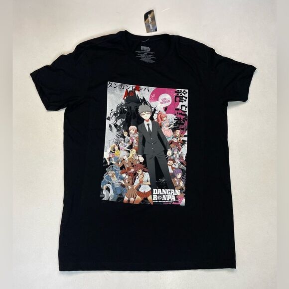 Danganronpa 3 The End Of Hope's Peak High School T-shirt Men Large Black NWT - Picture 1 of 6